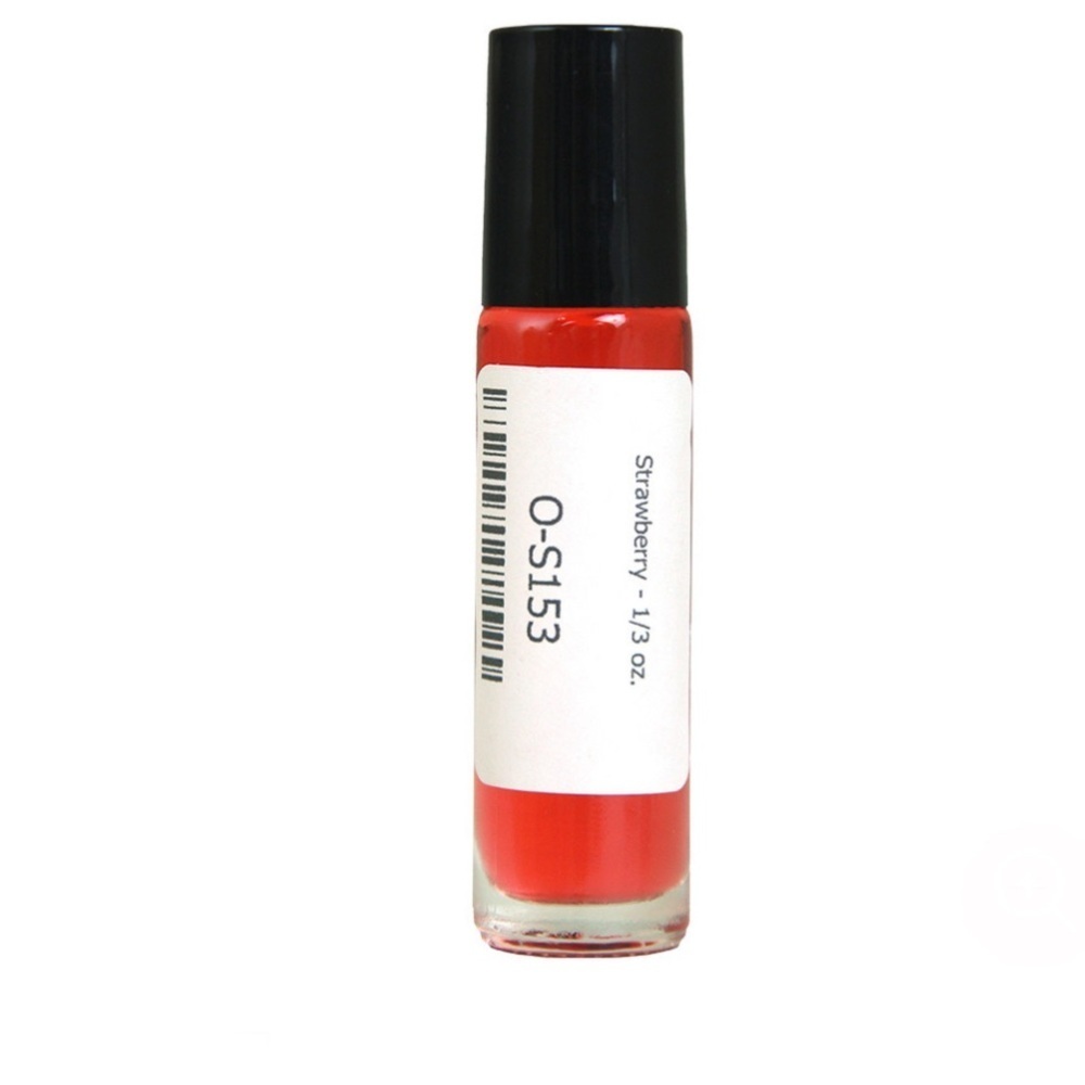 Strawberry Fragrance Oil 1/3 Glass Roll-On Bottle